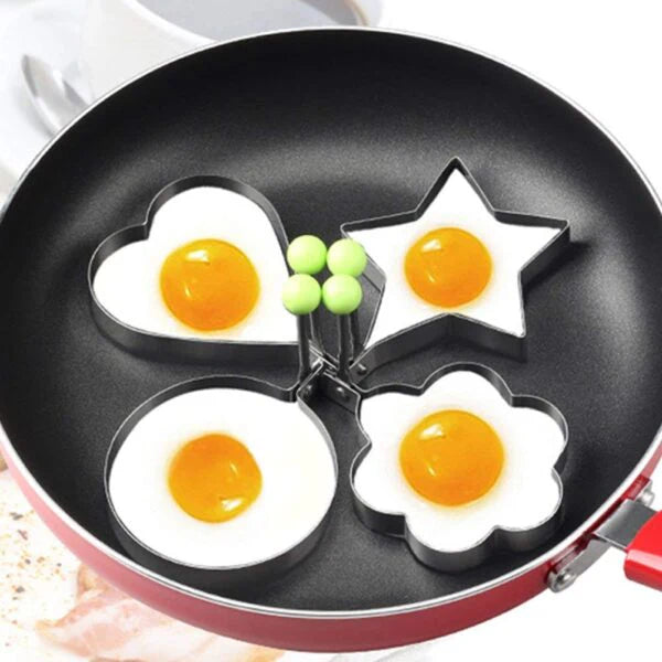 Stainless Steel Egg Mold, 4 Pieces Set
